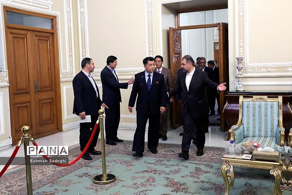 دیدار معاون رئیس مجمع عالی خلق کره شمالی با علی لاریجانی