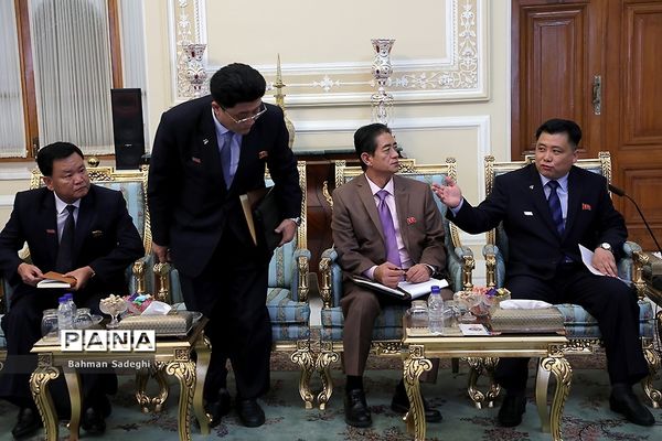 دیدار معاون رئیس مجمع عالی خلق کره شمالی با علی لاریجانی