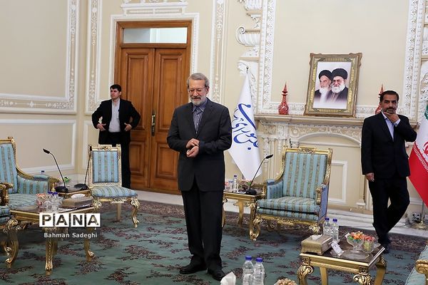 دیدار معاون رئیس مجمع عالی خلق کره شمالی با علی لاریجانی