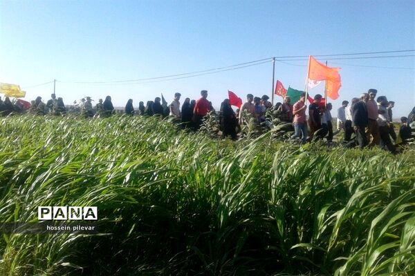 همایش پیاده‌روی خانوادگی و جشن ولایت علوی اکمال دین نبودی در جوار مزار امام زاده سید ابوالقاسم (ع) روستای نصرآباد