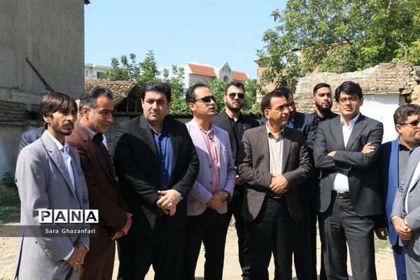 آیین کلنگ زنی خانه مطبوعات مازندران
