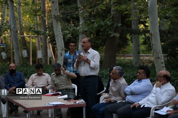 جلسه هماهنگی عوامل اجرایی اردوی ملی پیشتازان پسر در اردوگاه شهید رجایی باغرود نیشابور