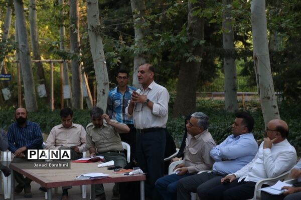 جلسه هماهنگی عوامل اجرایی اردوی ملی پیشتازان پسر در اردوگاه شهید رجایی باغرود نیشابور