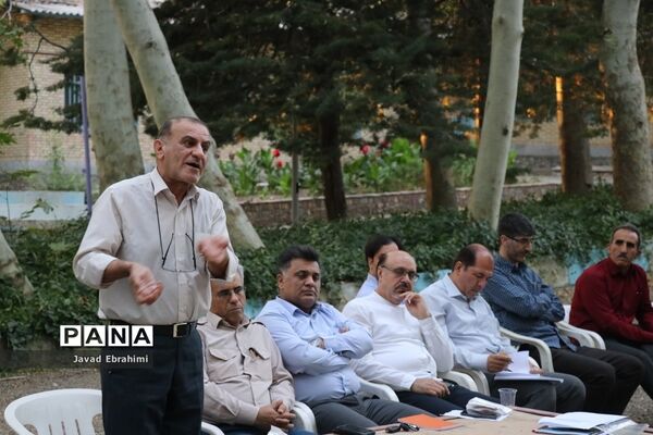 جلسه هماهنگی عوامل اجرایی اردوی ملی پیشتازان پسر در اردوگاه شهید رجایی باغرود نیشابور