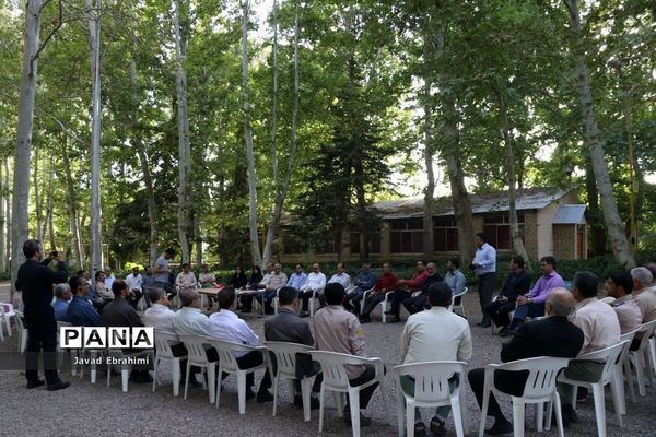 جلسه هماهنگی عوامل اجرایی اردوی ملی پیشتازان پسر در اردوگاه شهید رجایی باغرود نیشابور