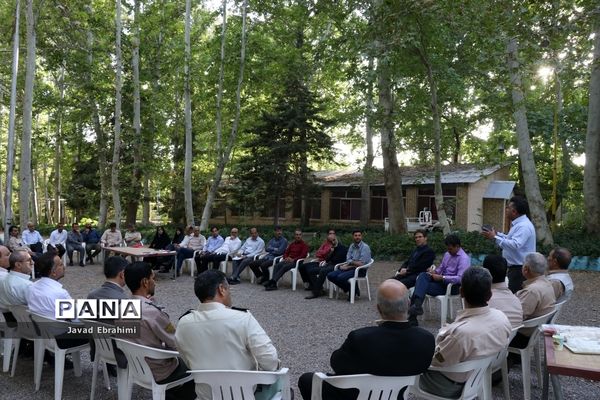 جلسه هماهنگی عوامل اجرایی اردوی ملی پیشتازان پسر در اردوگاه شهید رجایی باغرود نیشابور