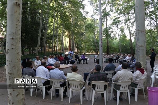جلسه هماهنگی عوامل اجرایی اردوی ملی پیشتازان پسر در اردوگاه شهید رجایی باغرود نیشابور