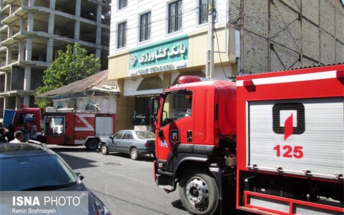 مرگ راننده و سرنشین وانت در شعله‌های آتش