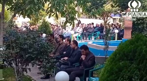 وداع با پیکر مطهر شهید حسین امیرعبدالهیان در شهرستان ری
