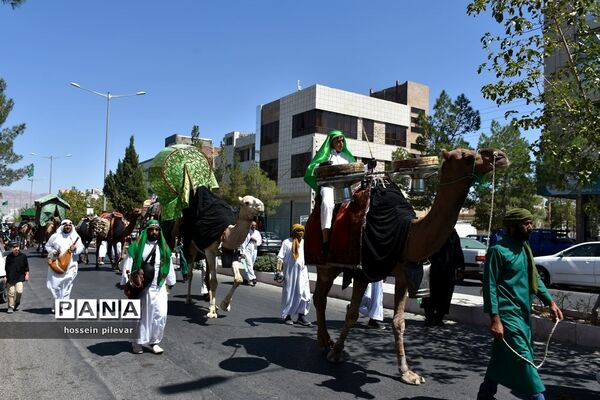 حرکت نمادین کاروان امام حسین علیه السلام در بیرجند