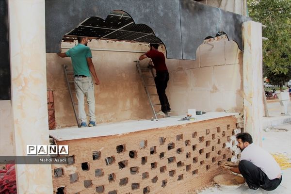 برپایی خیمه‌های عزای سیدالشهدا(ع)