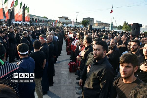 دسته‌روی عزاداران حسینی در امامزاده ابراهیم(ع) بابلسر