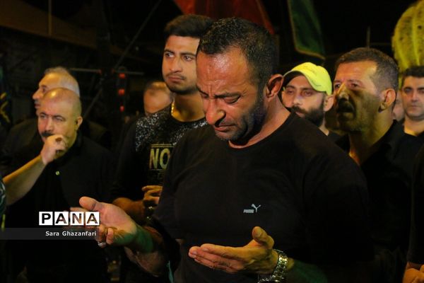 عزاداری شب هفتم ماه محرم در هیات‌های عزاداری ساری
