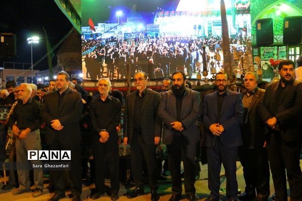 عزاداری شب هفتم ماه محرم در هیات‌های عزاداری ساری