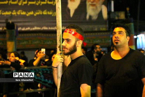 عزاداری شب هفتم ماه محرم در هیات‌های عزاداری ساری