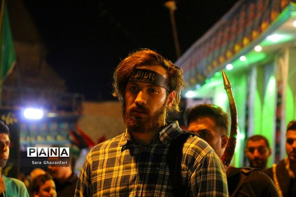 عزاداری شب هفتم ماه محرم در هیات‌های عزاداری ساری