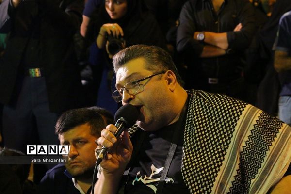 عزاداری شب هفتم ماه محرم در هیات‌های عزاداری ساری