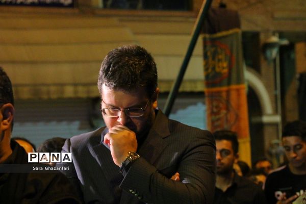 عزاداری شب هفتم ماه محرم در هیات‌های عزاداری ساری