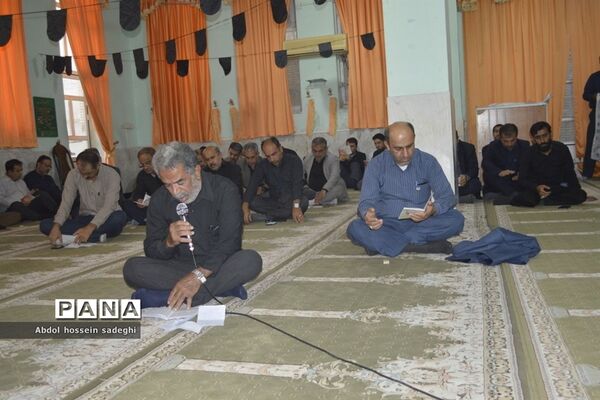 مراسم عزاداری امام حسین (ع) در اداره‌کل آموزش و پرورش استان بوشهر