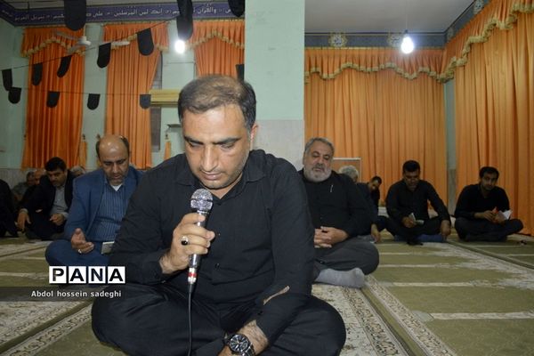 مراسم عزاداری امام حسین (ع) در اداره‌کل آموزش و پرورش استان بوشهر