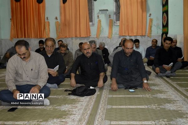 مراسم عزاداری امام حسین (ع) در اداره‌کل آموزش و پرورش استان بوشهر