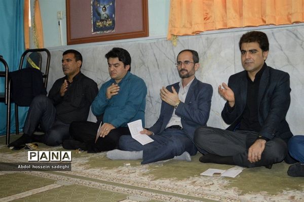 مراسم عزاداری امام حسین (ع) در اداره‌کل آموزش و پرورش استان بوشهر