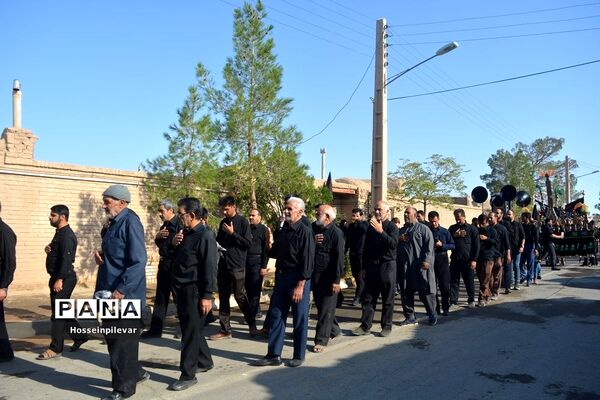 حرکت هیات های عزاداری در صبح تاسوعا در شهرستان خوسف