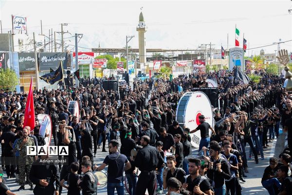 اجتماع بزرگ عزاداران حسین (ع) در بخش  گله‌دار