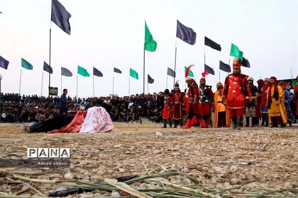تعزیه روز عاشورا محرم در کوی آزادگان بخش اسیر شهرستان مُهر