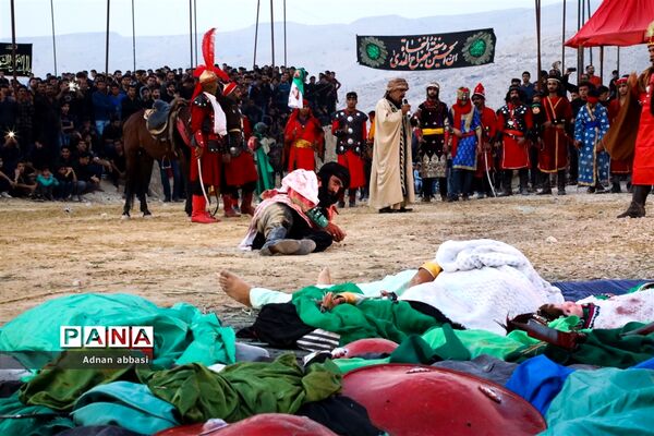 تعزیه روز عاشورا محرم در کوی آزادگان بخش اسیر شهرستان مُهر