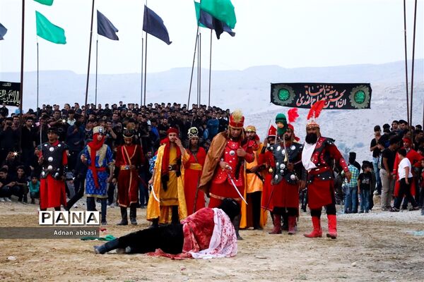 تعزیه روز عاشورا محرم در کوی آزادگان بخش اسیر شهرستان مُهر