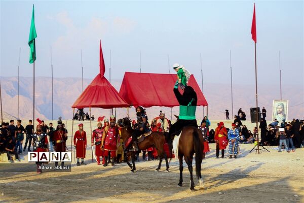 تعزیه روز عاشورا محرم در کوی آزادگان بخش اسیر شهرستان مُهر