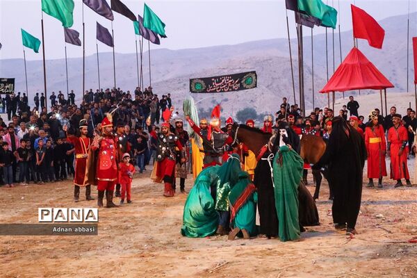 تعزیه روز عاشورا محرم در کوی آزادگان بخش اسیر شهرستان مُهر