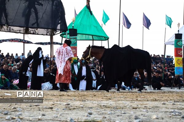 تعزیه روز عاشورا محرم در کوی آزادگان بخش اسیر شهرستان مُهر