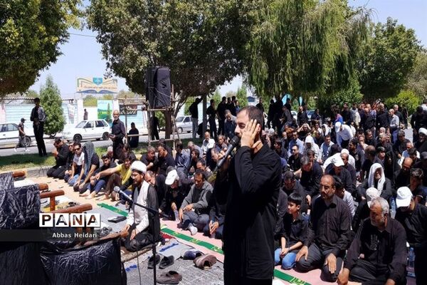 نماز ظهر روز عاشورا در محله بهمنی بوشهر