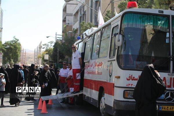 امدادرسانی هلال احمر استان زنجان در عزاداری محرم