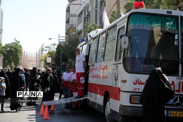 امدادرسانی هلال احمر استان زنجان در عزاداری محرم