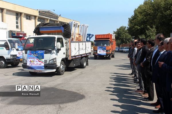 اعزام کاروان تجهیزات و وسایل ورزشی به مناطق ۲۴گانه آموزش و پرورش استان