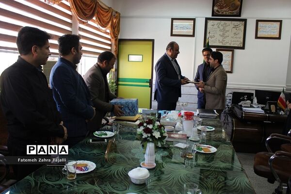 آیین تودیع و معارفه مدیر سازمان دانش آموزی شهرستان سمنان