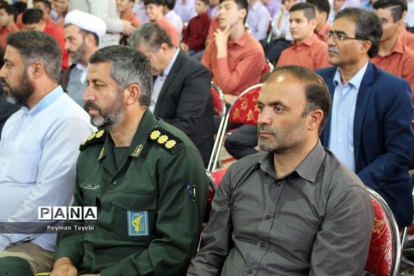 آیین نمادین زنگ مهر و مقاومت در دبیرستان محمد رسول الله سمنان-1