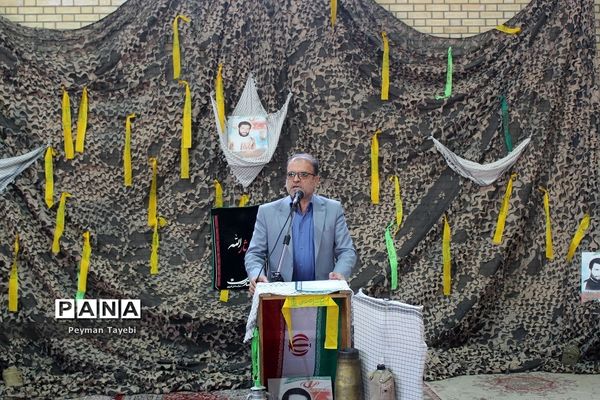 آیین نمادین زنگ مهر و مقاومت در دبیرستان محمد رسول الله سمنان-2