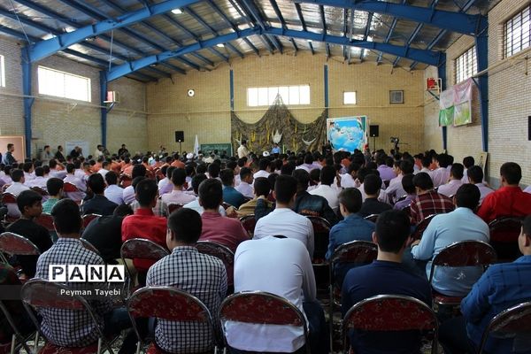 آیین نمادین زنگ مهر و مقاومت در دبیرستان محمد رسول الله سمنان-2