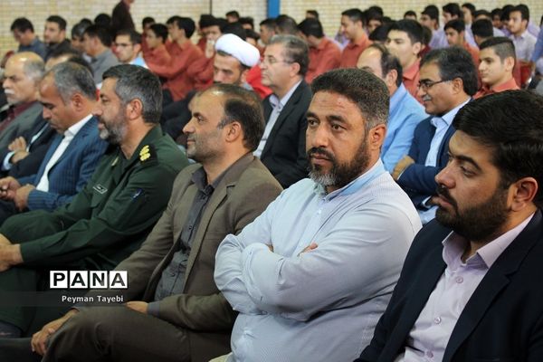 آیین نمادین زنگ مهر و مقاومت در دبیرستان محمد رسول الله سمنان-2