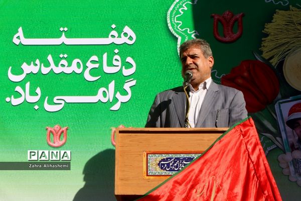 تشیع پیکر شهید گمنام در صبحگاه مشترک بسیج فرهنگیان تهران