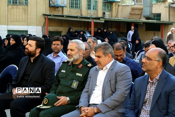 تشیع پیکر شهید گمنام در صبحگاه مشترک بسیج فرهنگیان تهران