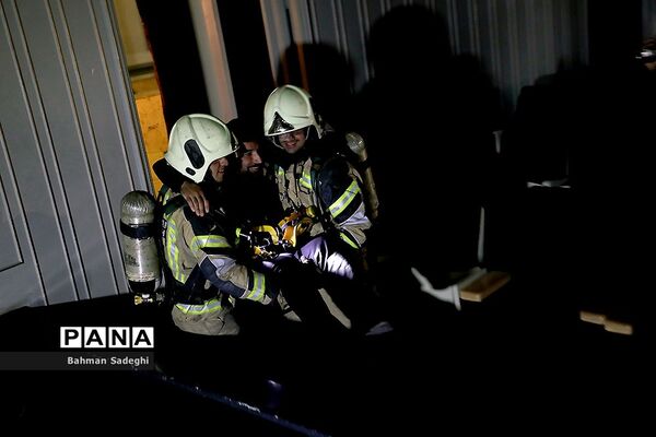 مانور آمادگی در برابر حوادث در تالار وحدت