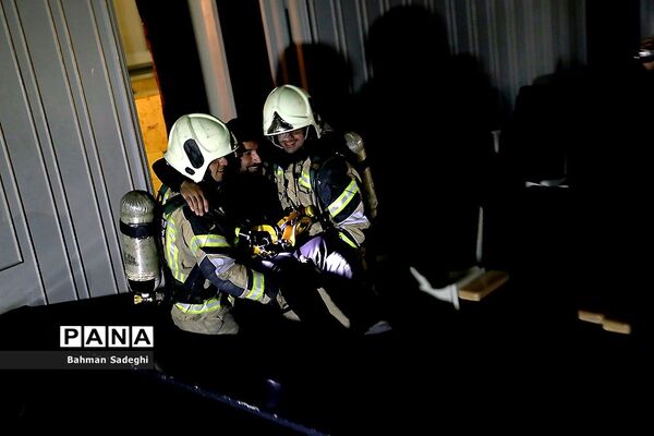 مانور آمادگی در برابر حوادث در تالار وحدت
