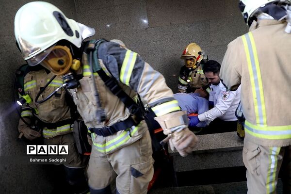 مانور آمادگی در برابر حوادث در تالار وحدت