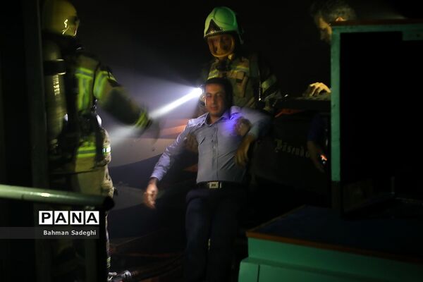 مانور آمادگی در برابر حوادث در تالار وحدت