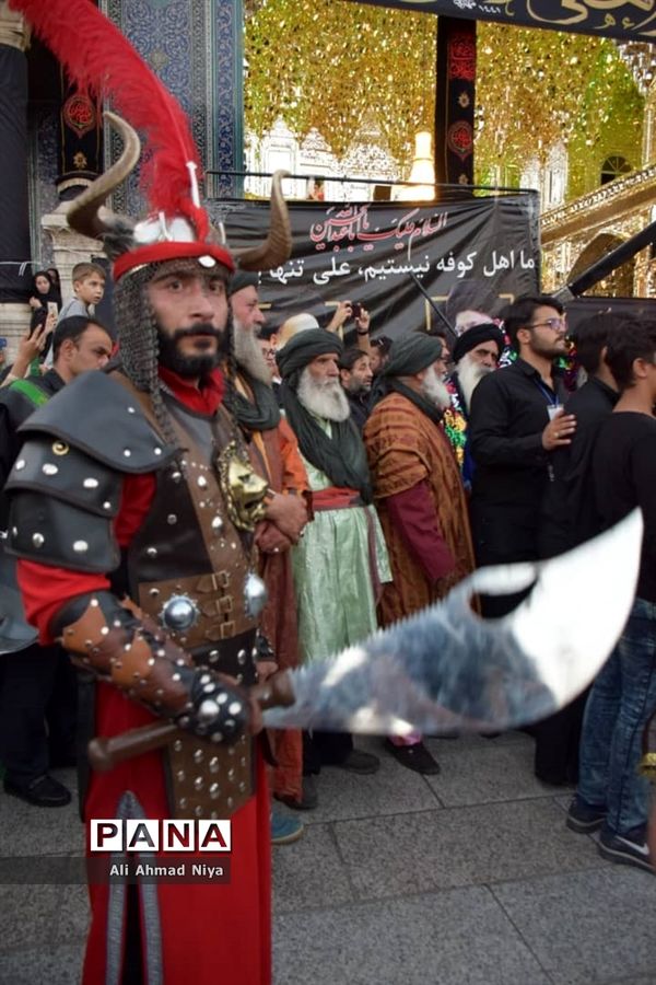 حرکت نمادین کاروان اسرای کربلا در قم